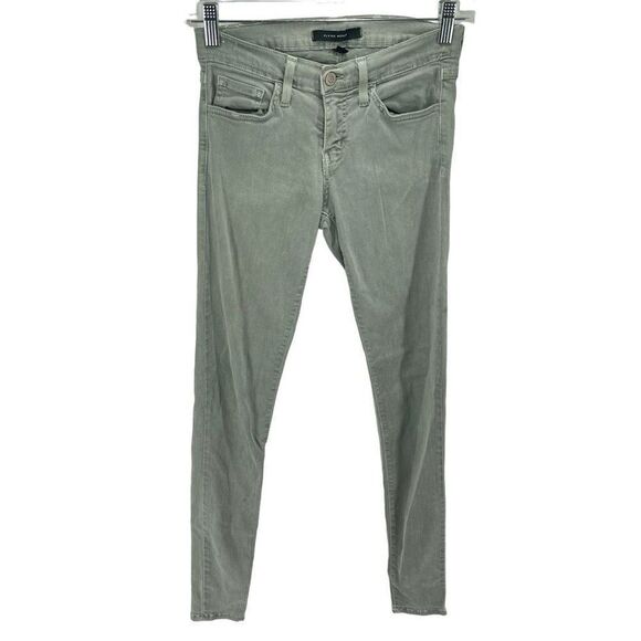 Flying Monkey Womens Skinny Jeans Mid Rise Denim Stretch Pocket Gray Size 26 - Picture 3 of 11